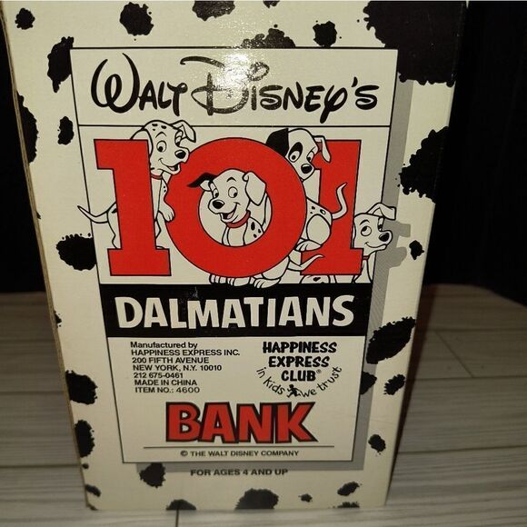 The Walt Disney Company 101 Dalmatians Vinyl Kids Vintage Collectible Bank New - Picture 9 of 10